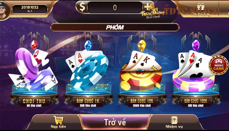 Giới thiệu game bài phỏm TDTC 