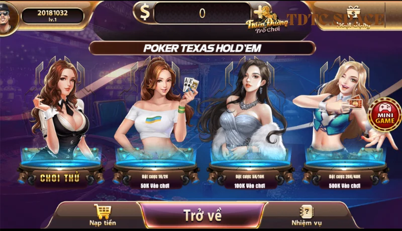 Giới thiệu về Poker Texas TDTC