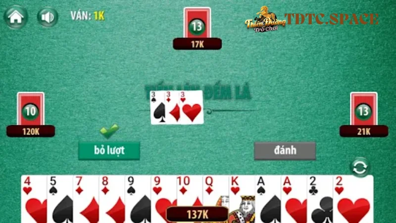 Giới thiệu game bài tiến lên đếm lá TDTC